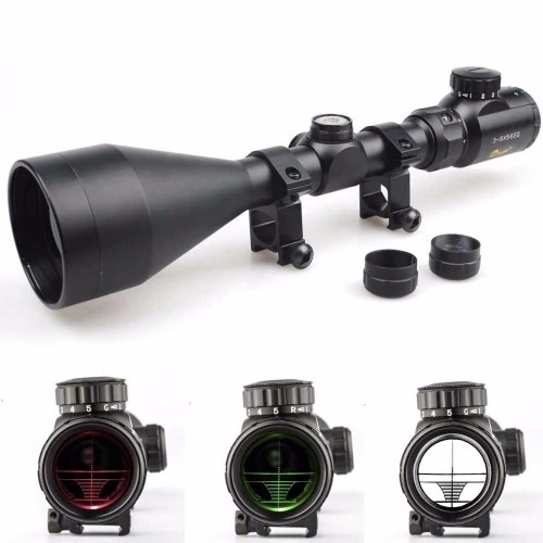 3-9X56Eg Yüksek Kaliteli Çıft Işık Kırmızı Yeşil Kaynaklı Avcılık Süfer Tfek Dürbün B