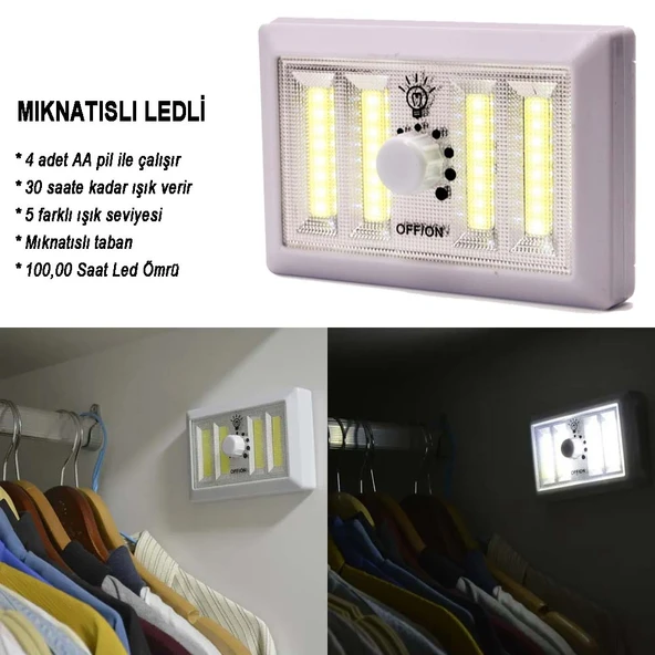 Dimmerli Işık Seviyesi Ayarlanabilir Ledli Lamba Watton Wt-383 ürün görseli 1