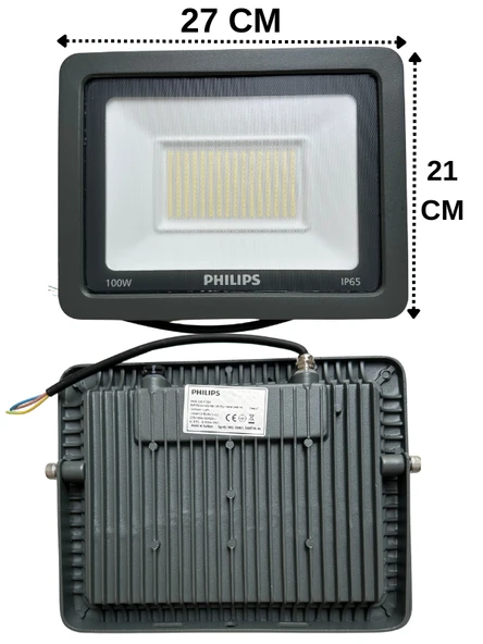 (1 Adet) PHILIPS 100W PROJEKTÖR BEYAZ (6500K) BVP150 G2 LED100 CW PSU SWB TR - 2