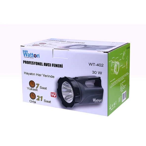 Profesyonel Avcı Feneri 30 W Gücünde Wt-402 - Resim 4