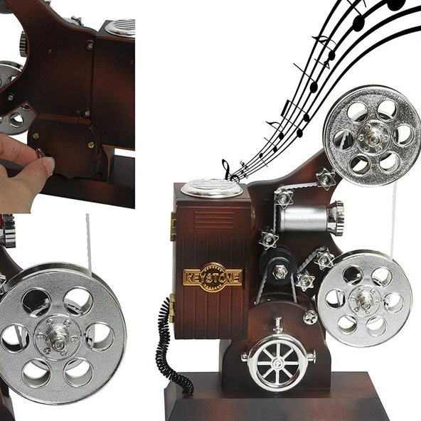 Film Makinesi Görünümlü Müzik Kutusu - 2