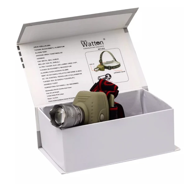 Süper Zoomlu Kafa Lambası Watton Wt-053 - 4