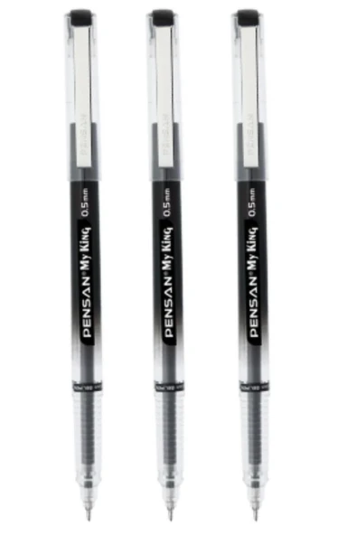 pensan my king iğne uçlu pilot kalem 05 uçlu extra fine 3 lü set  1 adet