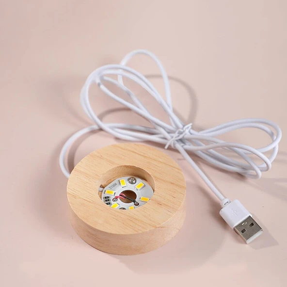 Toz Bulutu Tasarımlı Dekoratif Usb li Gece Lambası - 2