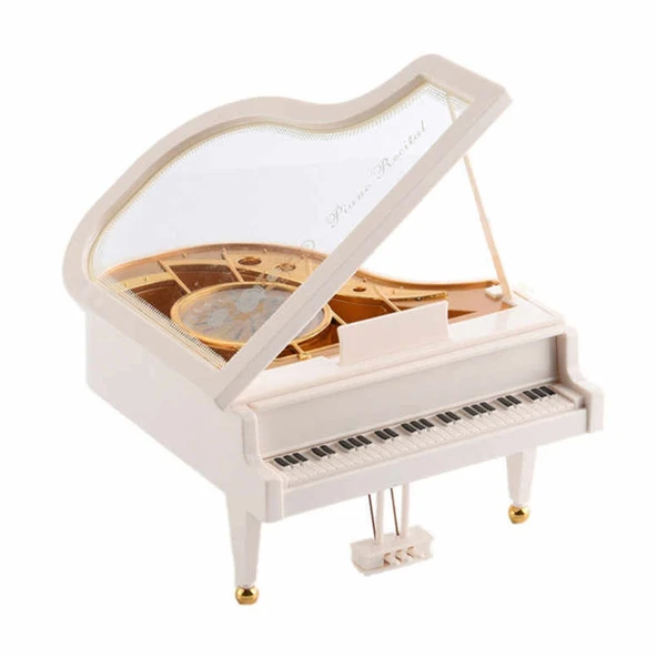 Piyano Tasarımlı Balerin Müzik Kutusu - 2