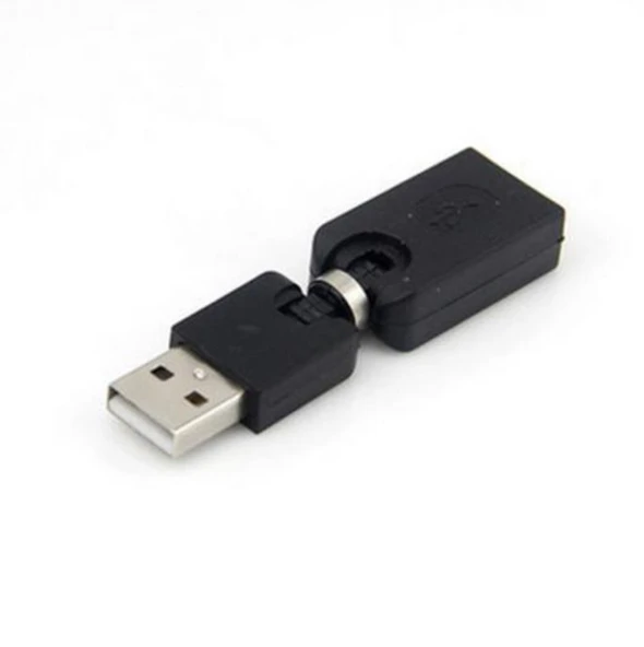 360 Derece Dönebilen USB Erkek Dişi Uzatma Adaptörü