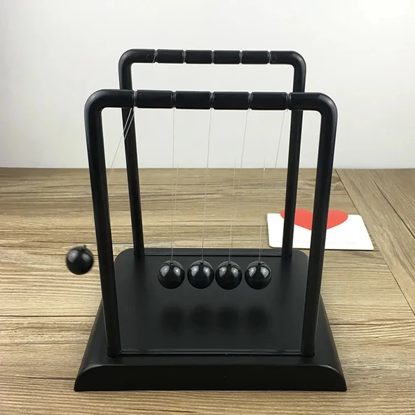 Büyük Boy Siyah Newton Balans - Resim 2