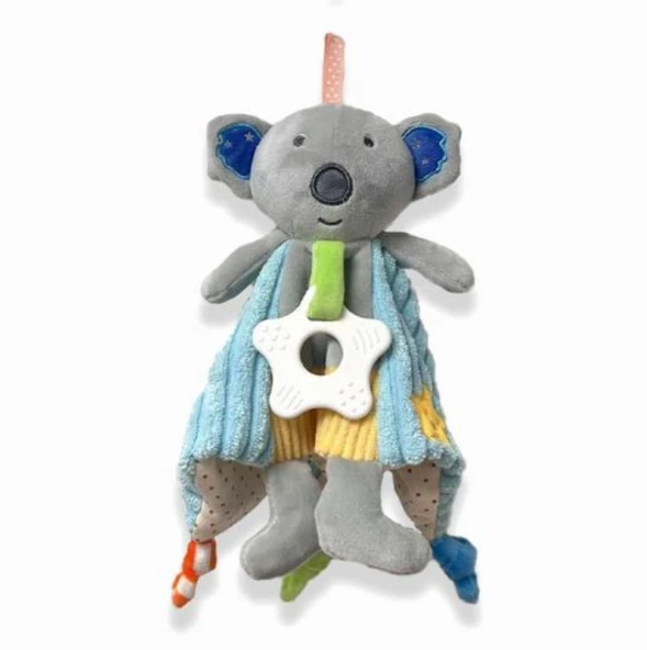Bebek Uyku Arkadaşı Yatıştırma Havlusu - Mavi Koala