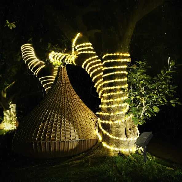 10m 100 Led Solar Led Işık Gün Işığı - 3