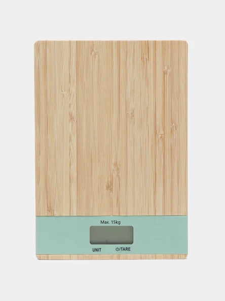 Ahşap Lüks Dijital Ekranlı Hassas Elektronik Mutfak Terazisi 15 Kg 1 Gr