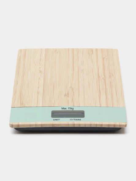 Ahşap Lüks Dijital Ekranlı Hassas Elektronik Mutfak Terazisi 15 Kg 1 Gr - 2