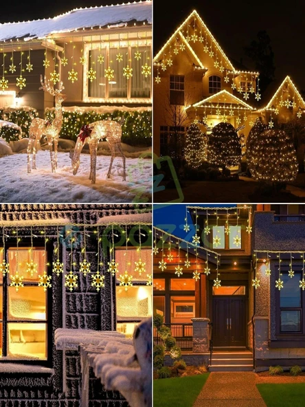 3m 12 Saçaklı 12 Kar Tanesi 8 Fonksiyonlu - 3