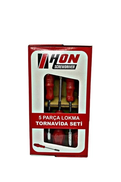 5 Adet Lokma Anahtar Tornavida 6/7/8/10/13/mm Metal Altıgen - 2