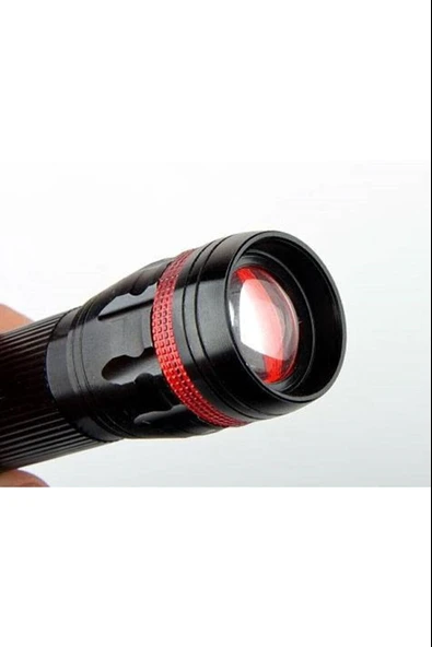 Özel Güvenlikler Için Menzilli Zoomlu Pilli El Feneri Dayanıklı - 2