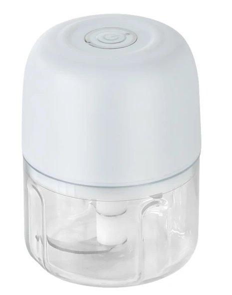 Elektrikli Gıda Doğrayıcı - Sarımsak ve Et Öğütücü - Beyaz - 250ml