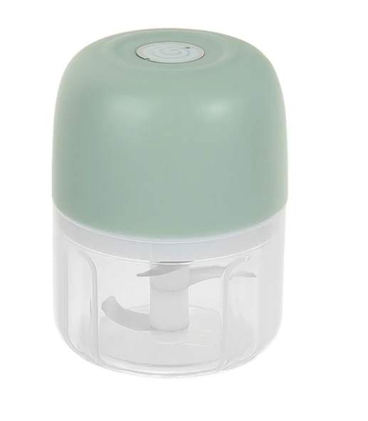 Elektrikli Gıda Doğrayıcı - Sarımsak ve Et Öğütücü - Yeşil - 250ml