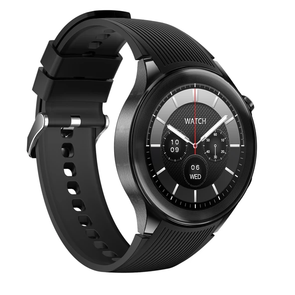 Akıllı Bluetooth Çağrılı Spor Akıllı Saat - Siyah Silikon Kordon