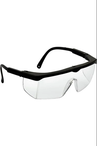 Tam Korumalı Şeffaf Ayarlı Çapak Laboratuvar Gözlüğü ürün görseli 1