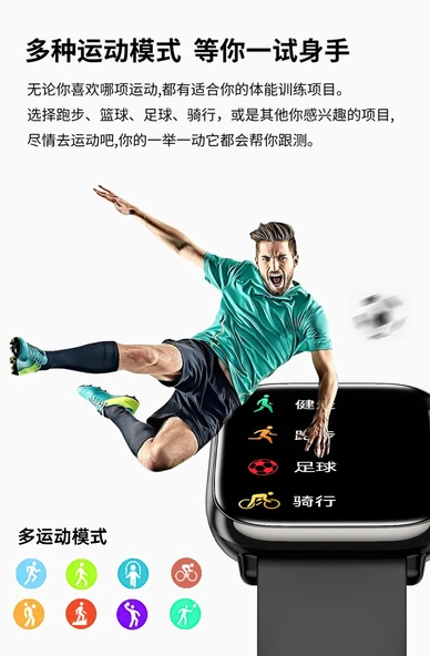 Akıllı Bluetooth Çağrı Spor Pedometre Kalp Atış Hızı Akıllı Saat - Siyah Deri Kayış - 6