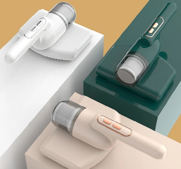 Kablosuz UV Anti-Mite Elektrikli Süpürge - Beyaz