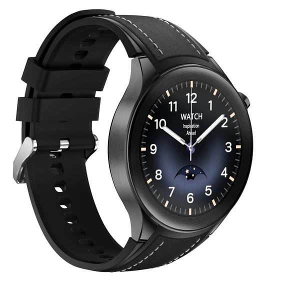 Akıllı Bluetooth Çağrılı Spor Akıllı Saat - Siyah Deri Kordon