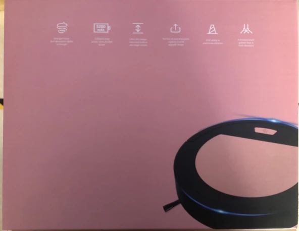 Akıllı Robot Süpürge ve Paspas - Beyaz Altın - 1200mAh