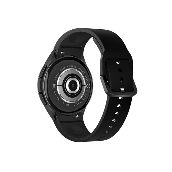 Bluetooth Çağrılı Akıllı Saat - Siyah Silikon Kordonlu - 4