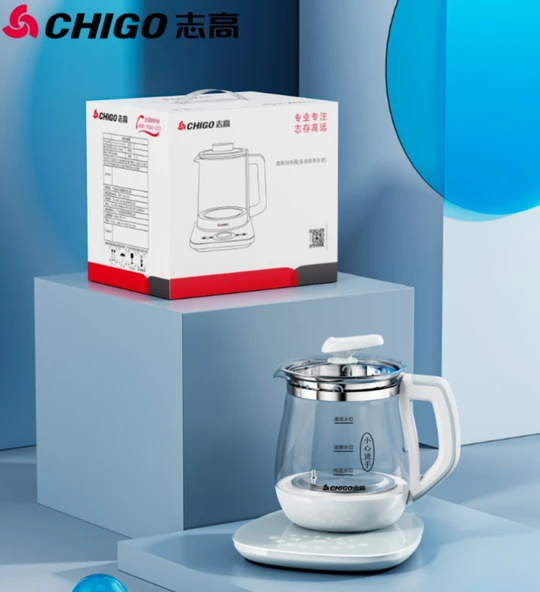 Elektrikli Sağlık Çaydanlığı - Gri Beyaz - 1.8L