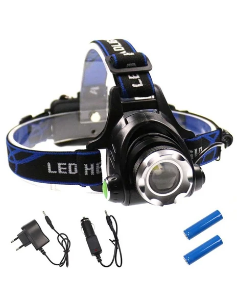 PS-XQ-19 T6 Orjinal 800 Lümen Profesyonel T6 Şarjlı Zoomlu Kafa Lambası - 2