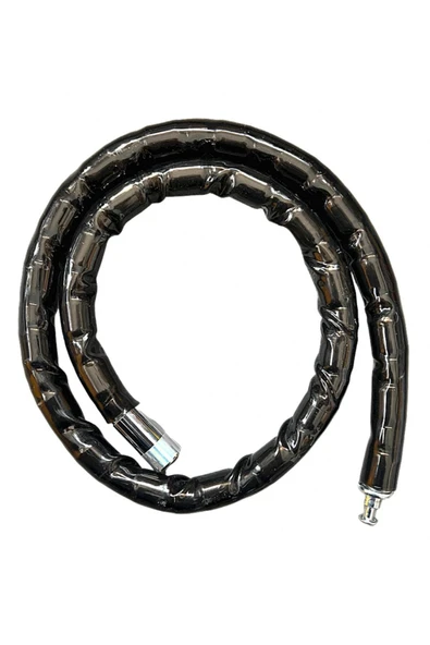 Yuma YM-752 Motorsiklet Kilidi Anahtarlı Körüklü Siyah ( Boy : 120cm-çap : 22mm ) - Resim 3