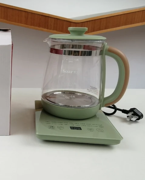 1.8L Borosilikat Cam Elektrikli Su Isıtıcısı - Demliksiz