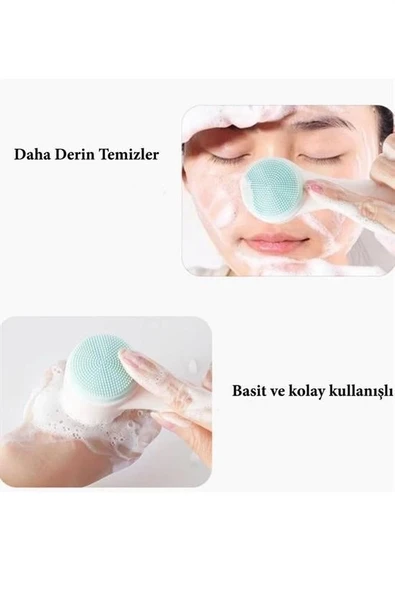 2li Set Çift Taraflı Cilt Temizleme Fırçası Ve Yeşim Taşı Çift Taraflı Cilt Masaj Aleti - 8