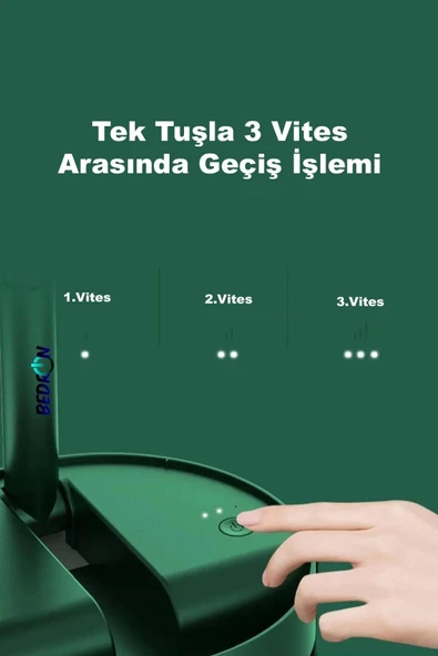 Sessiz 3 Kademeli Hafif Kablosuz 1200mAh Pervaneli Taşınabilir Usb Şarjlı Masa El Fanı Vantilatör - Resim 2