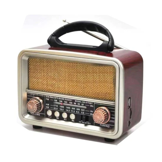 Nostaljik Görünümlü RT-860 Bluetooth Destekli Şarjlı Radyo