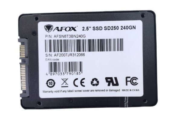 AFOX 240GB SATA 3.0 560-500MB/S 2.5 Flash SSD SD250-240GN - 2