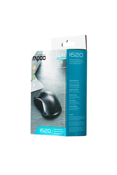 RAPOO Wireless Optical Mouse 1000DPI Black 11464 - 5