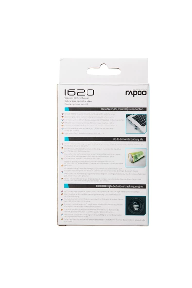 RAPOO Wireless Optical Mouse 1000DPI Black 11464 - 2