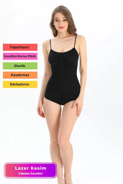 Özel Üretim Toparlayıcı Vücut Şekillendirici Kaymaz İz Göstermeyen Rahat Kadın Slip Body