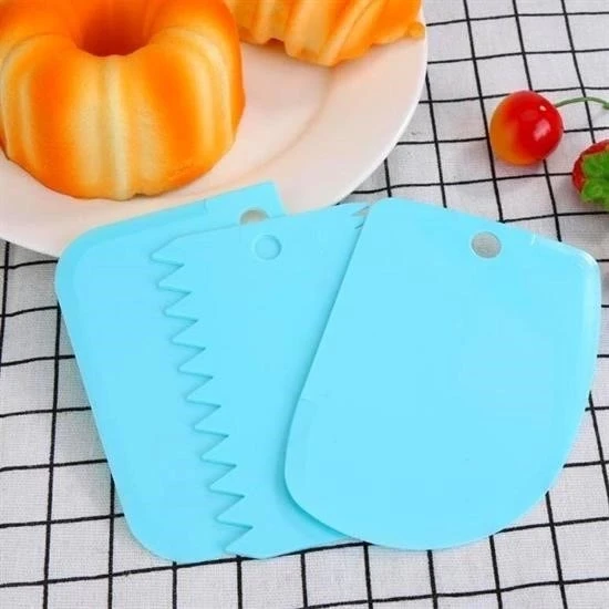 Pasta Hamur Şekillendirici Spatula Kesici Kazıyıcı Dekoratör Set - 7
