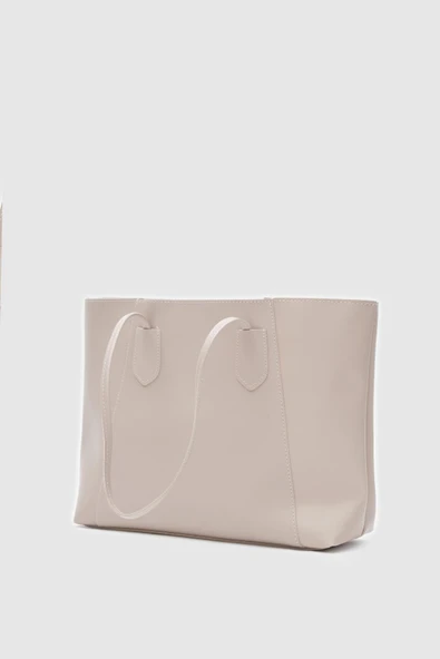 Kadın Suni Deri Orta Boy Tasarım Kol Askılı Fermuar Kapama El Ve Kol Çantası - 2