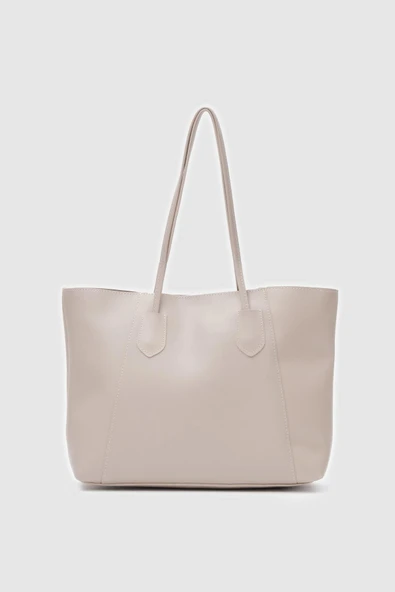 Kadın Suni Deri Orta Boy Tasarım Kol Askılı Fermuar Kapama El Ve Kol Çantası