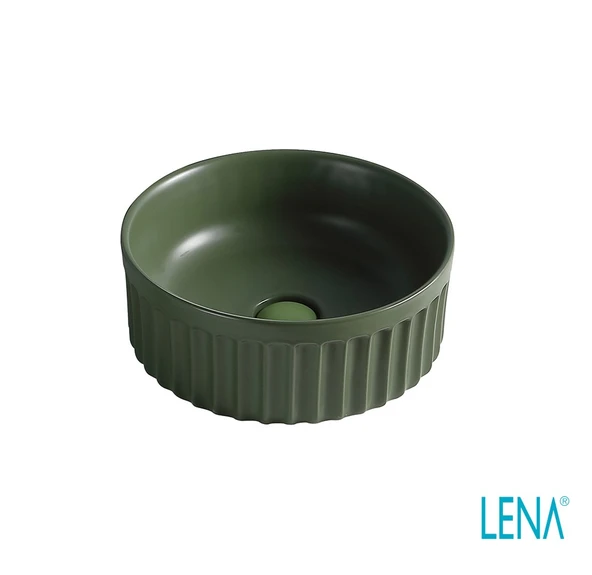 LENA TEZGAHÜSTÜ LAVABO (MAT YEŞİL) EY-4715MY