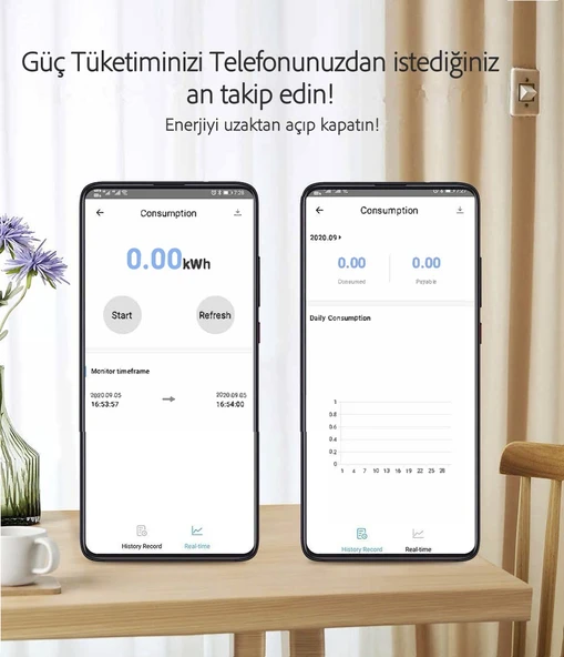 Tomzn Akıllı Voltaj ve Akım Koruma Rölesi, Sıcaklık Korumalı WiFi SmartLife Tuya 63A - Tek Kutup - 10
