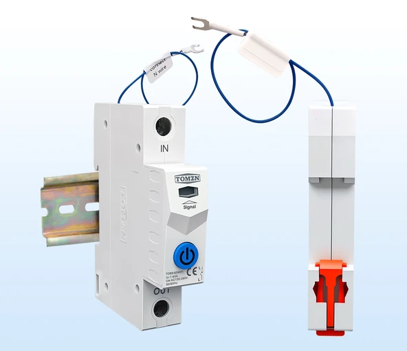 Tomzn Akıllı Voltaj ve Akım Koruma Rölesi, Sıcaklık Korumalı WiFi SmartLife Tuya 63A - Tek Kutup - 5