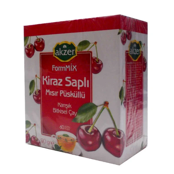 Kiraz Saplı Mısır Püsküllü Bitkisel Çay 60 Süzen Poşet - 5