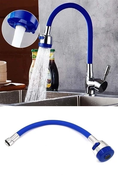 Oynar Başlıklı Tasarruflu Kubar Musluk Borusu Ve Başlığı Mavi - Resim 6