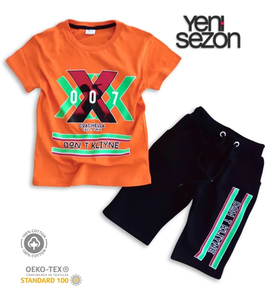 Triliya Pamuklu Unisex Çocuk Kapri Takımı (Cepli & Kordonlu, 3-12 Yaş) TRL-31 - 5