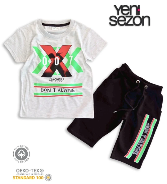 Triliya Pamuklu Unisex Çocuk Kapri Takımı (Cepli & Kordonlu, 3-12 Yaş) TRL-31 - 4