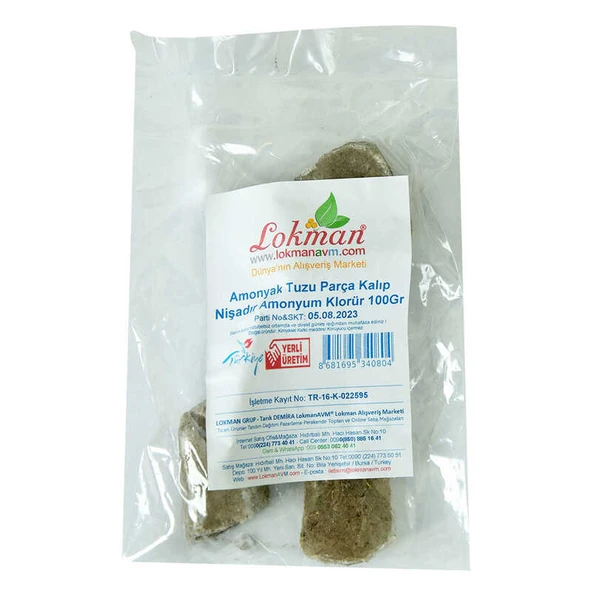 Amonyak Tuzu Parça Kalıp Nişadır - Amonyum Klorür 100 Gr Paket - Resim 2