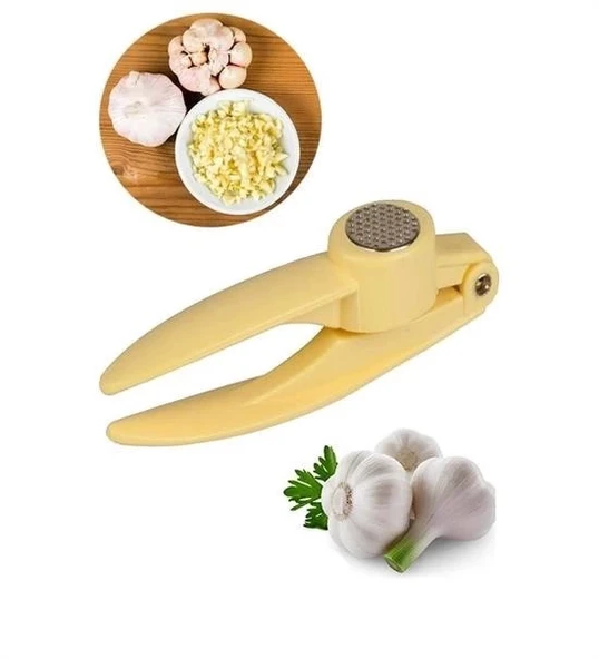 Pratik Kolay Yıkanabilir Sarımsak Ezme Aparatı Sarımsak Ezici Pres - 2